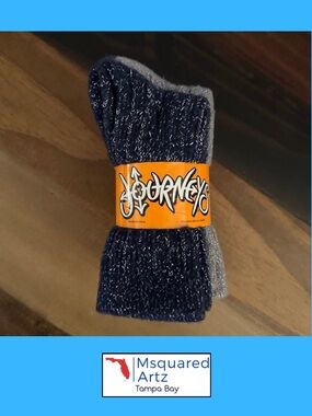 Journeys Toddler Soft Metallic Crew Socks 5 Pack Sparkle Shoe Size 4-10 New